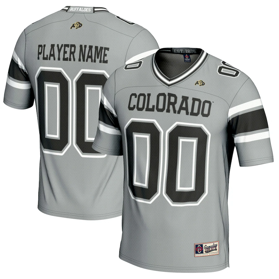 Colorado Buffaloes GameDay Greats Youth NIL Pick-A-Player Football Jersey - Gray - ujerseystore