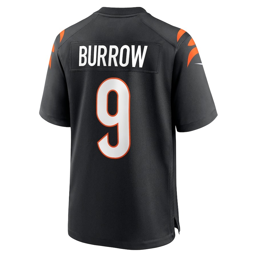 Men's Cincinnati Bengals Joe Burrow Nike Black Player Game Jersey - ujerseystore