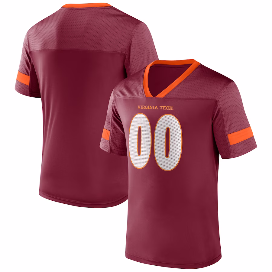 #00 Virginia Tech Hokies Fanatics Branded Kickoff Winner Replica Jersey - Maroon - ujerseystore