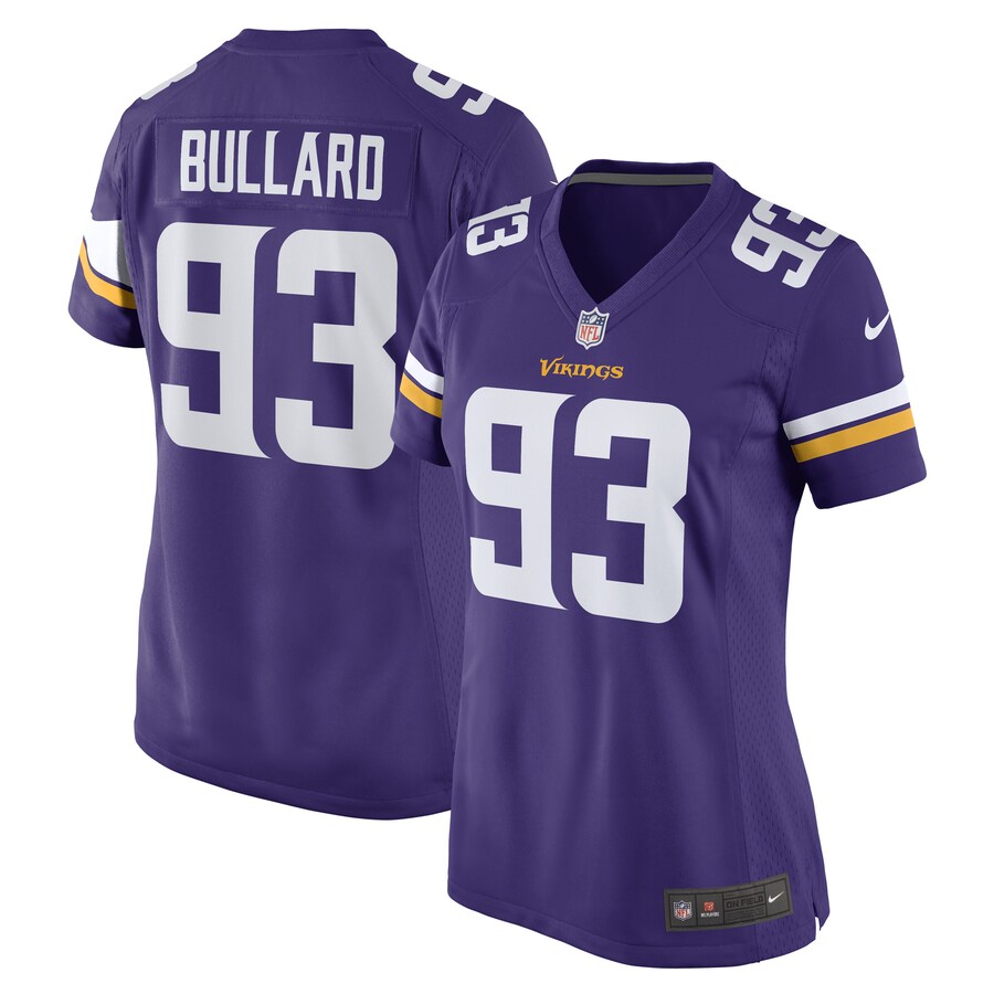 Women's Minnesota Vikings Jonathan Bullard Nike Purple Game Player Jersey - ujerseystore