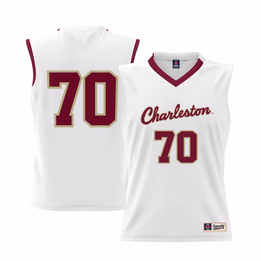 #70 Charleston Cougars GameDay Greats Unisex Lightweight Basketball Jersey - White - ujerseystore