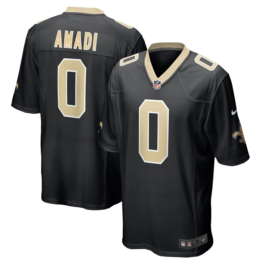 Men's New Orleans Saints Ugo Amadi Nike  Black Team Game Jersey - ujerseystore