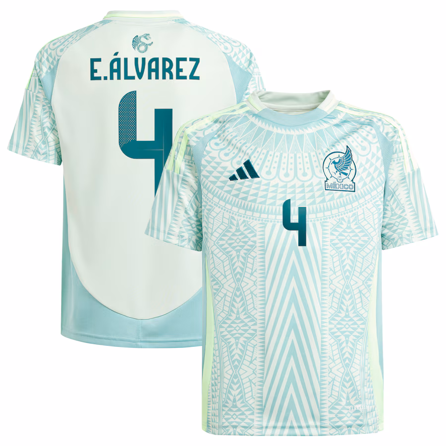 Youth Mexico National Team Edson Alvarez adidas Green 2024 Away Replica Player Jersey - ujerseystore