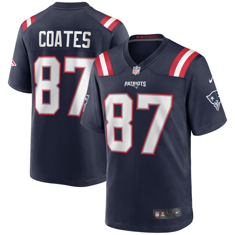Men's New England Patriots Ben Coates Nike Navy Game Retired Player Jersey - ujerseystore