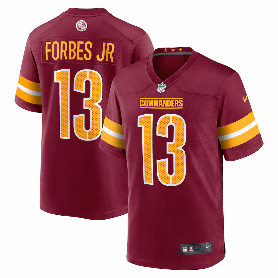 Men's Washington Commanders Emmanuel Forbes Nike Burgundy 2023 NFL Draft First Round Pick Game Jersey - ujerseystore
