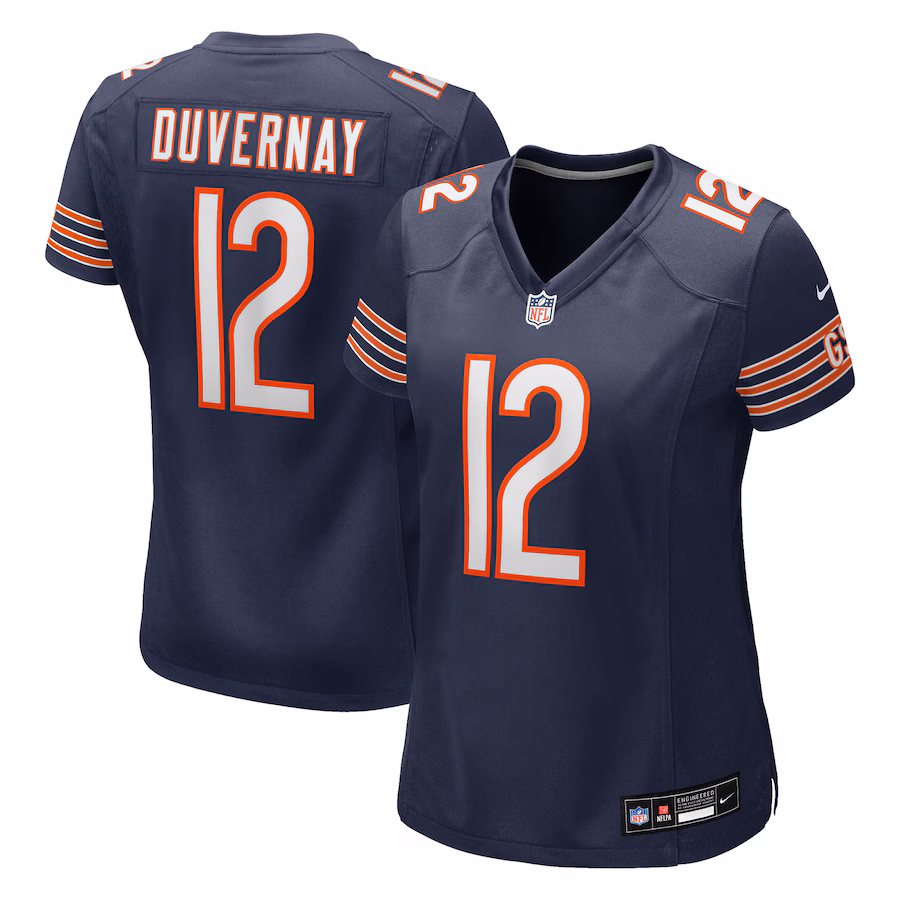 Women's Chicago Bears Devin Duvernay Nike Navy Team Game Jersey - ujerseystore