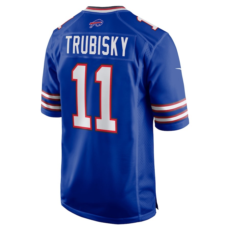 Men's Buffalo Bills Mitchell Trubisky Nike  Royal  Game Jersey - ujerseystore