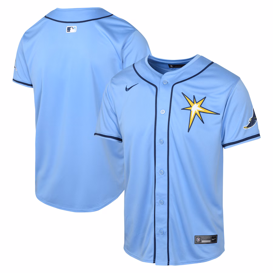 Youth Tampa Bay Rays NikeLight  Blue Alternate Limited Jersey - ujerseystore