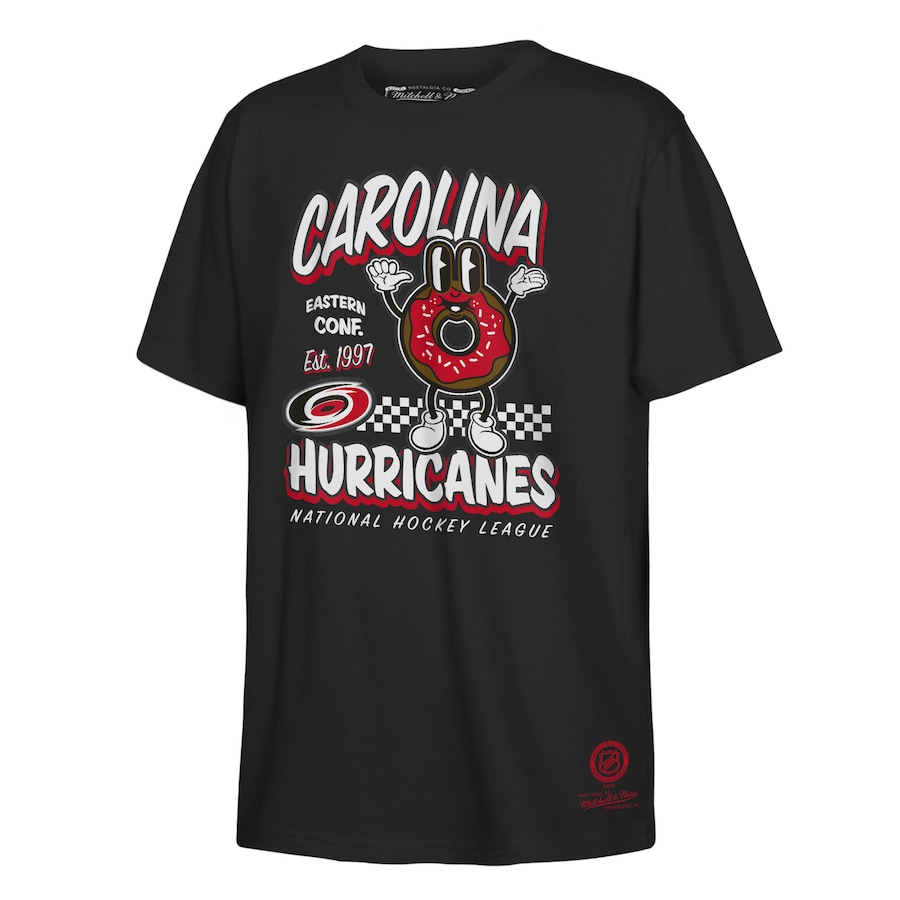 Youth Carolina Hurricanes Mitchell & Ness Black Concession Stand T-Shirt - ujerseystore