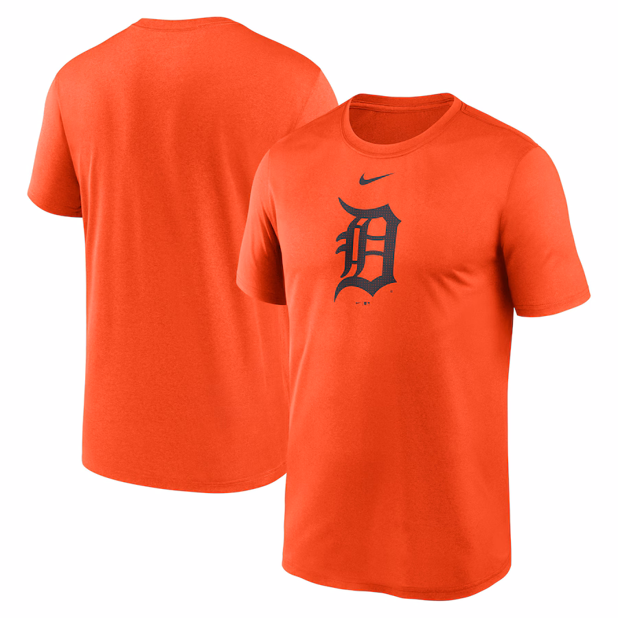 Men's Detroit Tigers Nike Orange Legend Fuse Large Logo Performance T-Shirt - ujerseystore