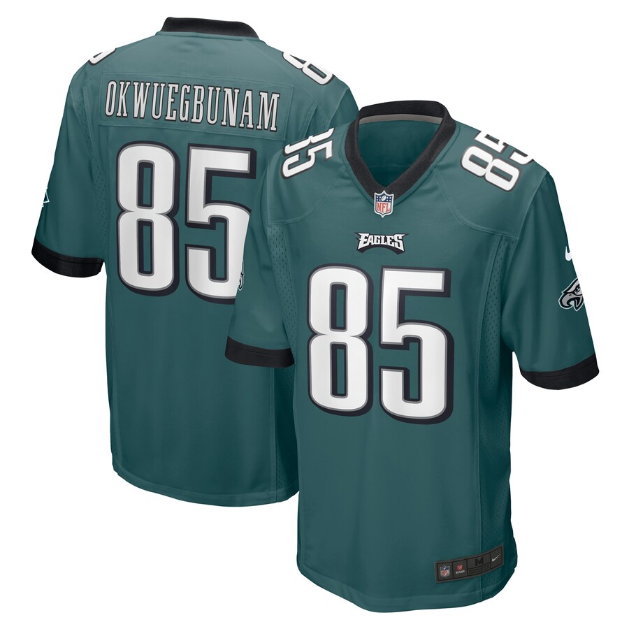 Men's Philadelphia Eagles Albert Okwuegbunam Nike Midnight Green Team Game Jersey - ujerseystore
