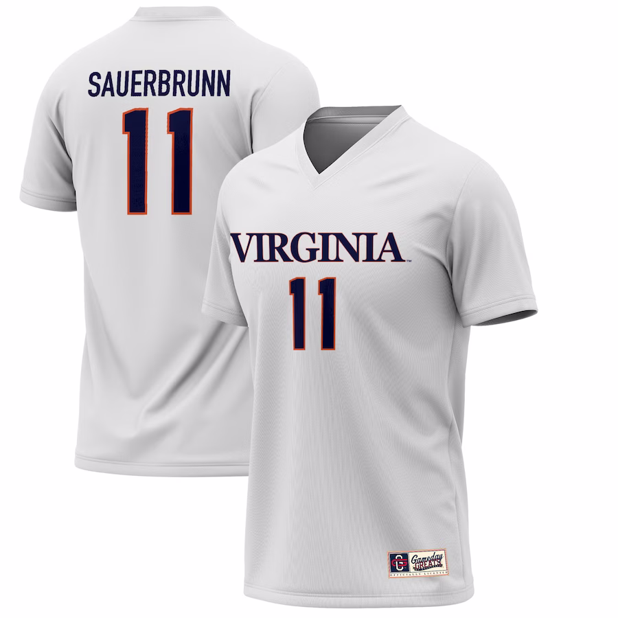 Becky Sauerbrunn Virginia Cavaliers GameDay Greats Youth Lightweight Alumni Soccer Jersey - White - ujerseystore