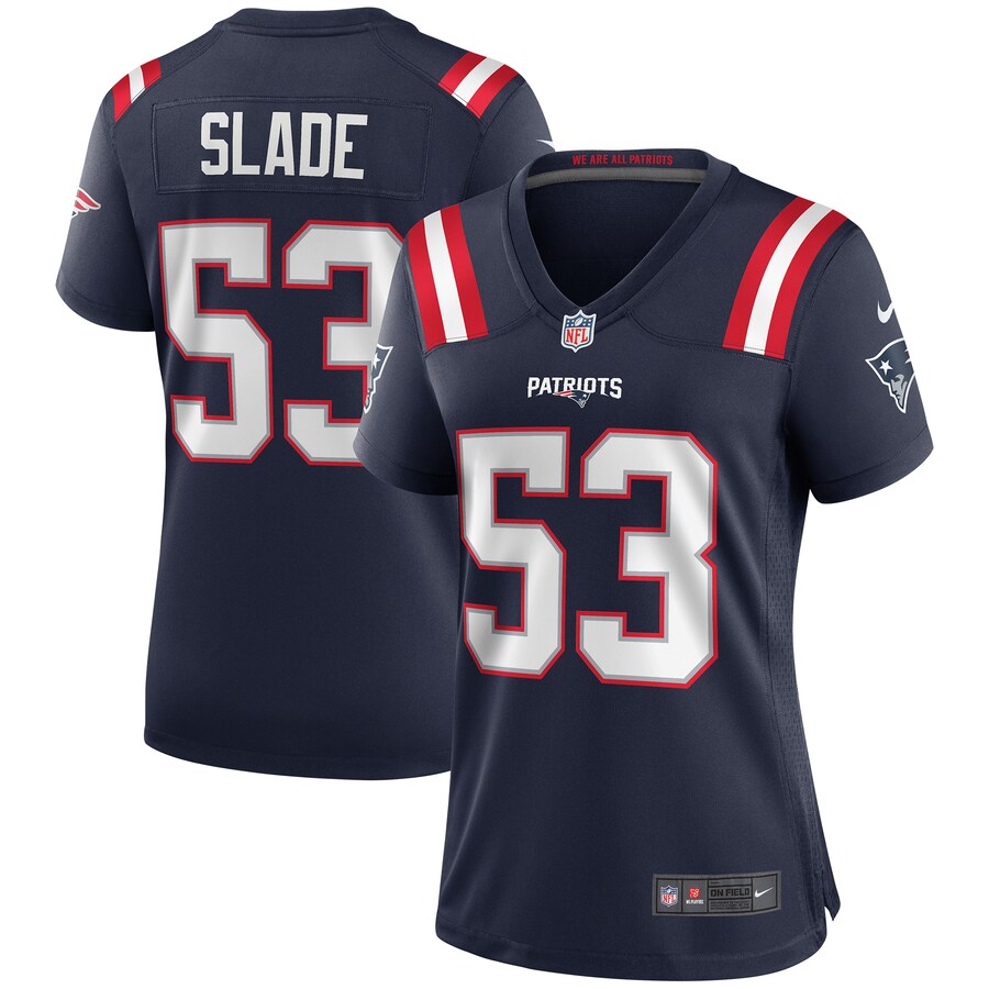 Women's New England Patriots Chris Slade Nike Navy Game Retired Player Jersey - ujerseystore