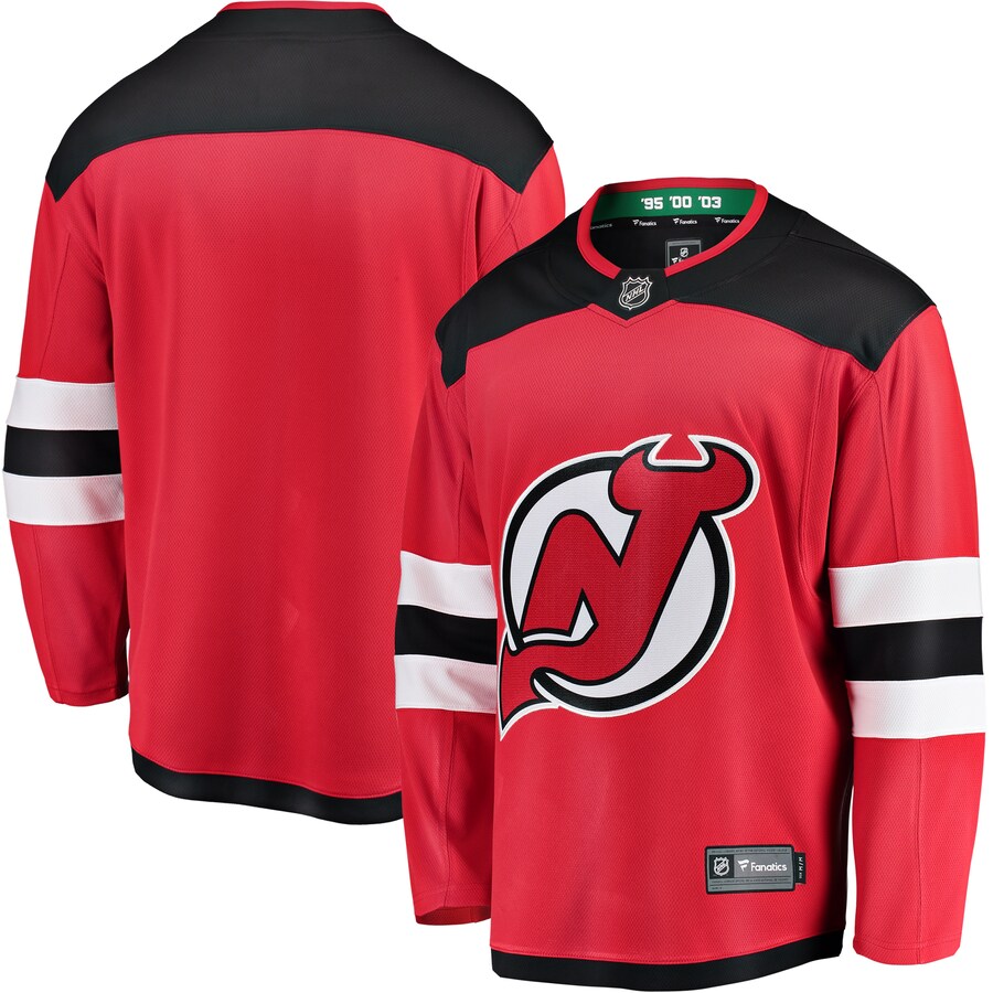 Men's New Jersey Devils Fanatics Branded Red Breakaway Home Jersey - ujerseystore