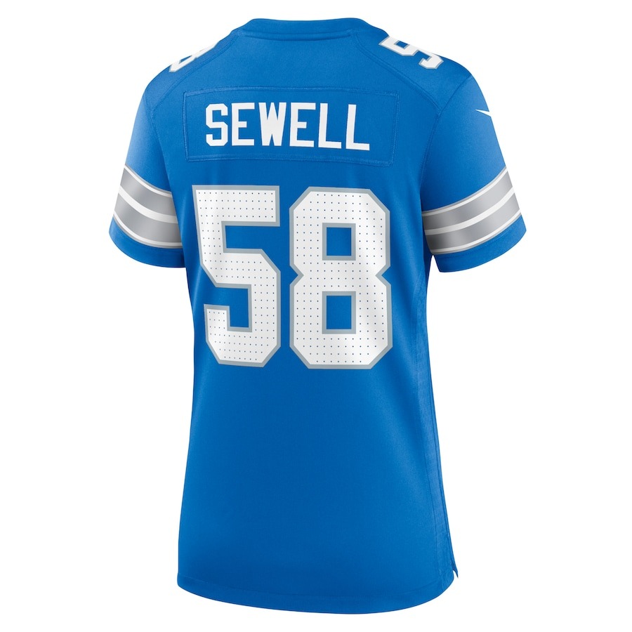 Women's Detroit Lions Penei Sewell Nike Blue Game Jersey - ujerseystore