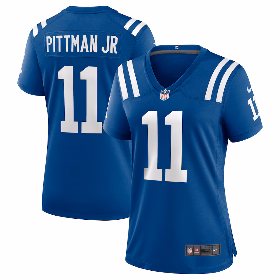 Women's Indianapolis Colts Michael Pittman Jr. Nike Royal Game Player Jersey - ujerseystore