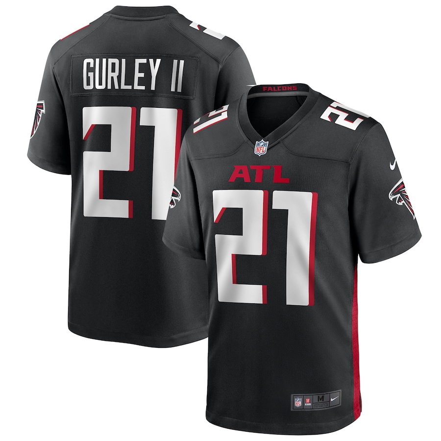 Men's Atlanta Falcons Todd Gurley II Nike Black Game Player Jersey - ujerseystore