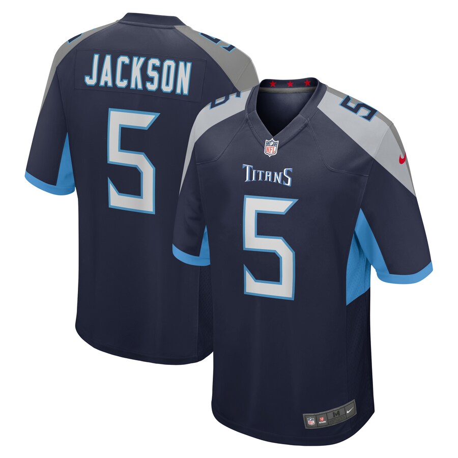 Men's Tennessee Titans Kearis Jackson Nike  Navy Team Game Jersey - ujerseystore