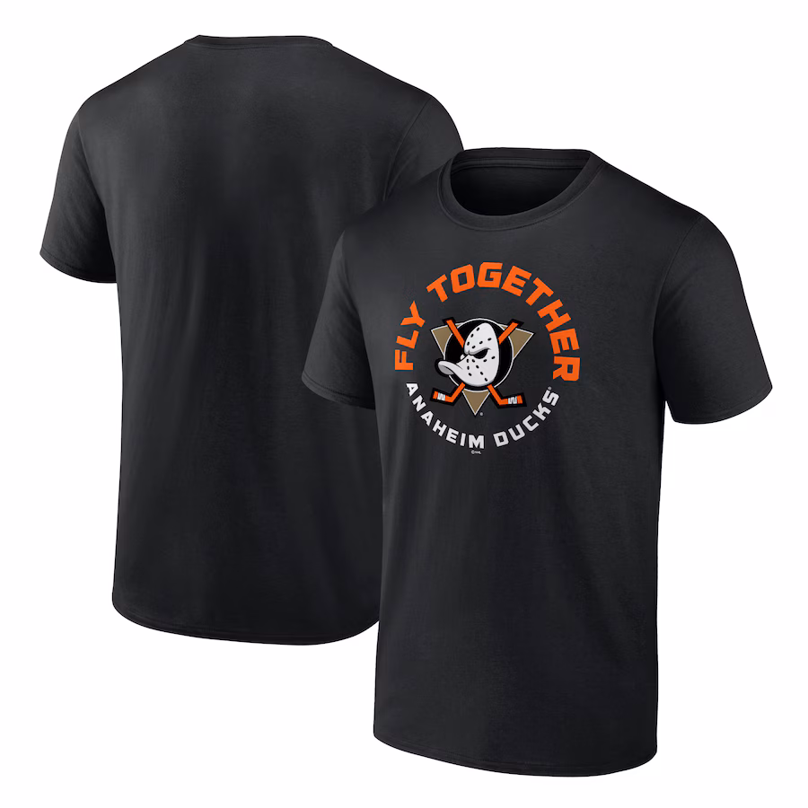 Men's Anaheim Ducks Black Represent T-Shirt - ujerseystore