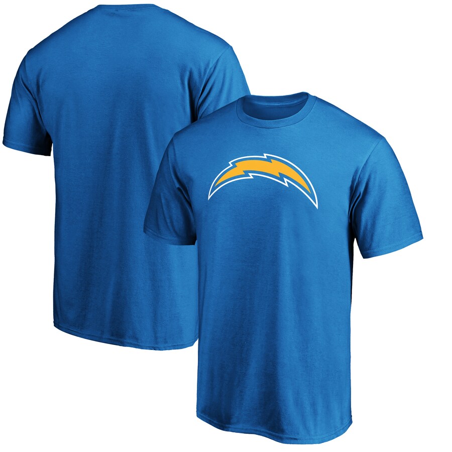 Men's Los Angeles Chargers Fanatics Powder Blue Primary Logo T-Shirt - ujerseystore