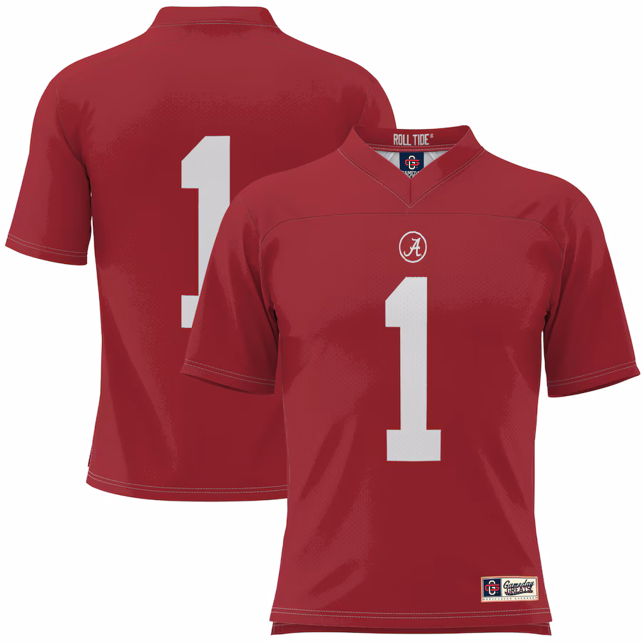 Youth GameDay Greats #1 Crimson Alabama Crimson Tide Football Jersey - ujerseystore