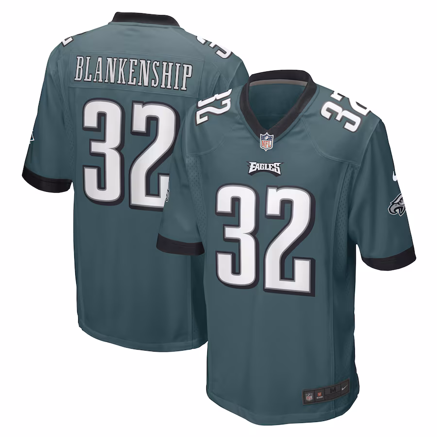 Men's Philadelphia Eagles Reed Blankenship Nike Midnight Green Game Player Jersey - ujerseystore