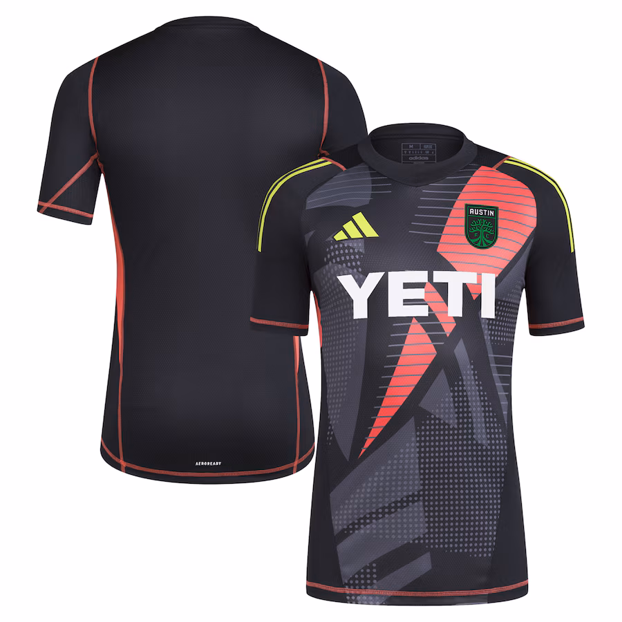 Men's Austin FC adidas Black 2024 Goalkeeper Jersey - ujerseystore