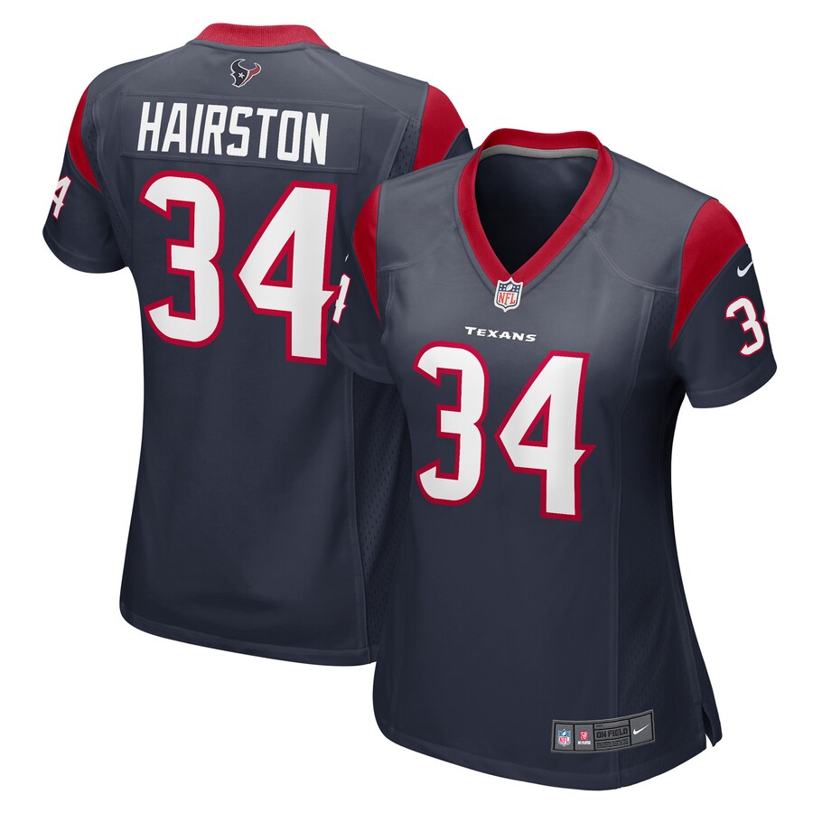 Women's Houston Texans Troy Hairston Nike Navy Game Player Jersey - ujerseystore