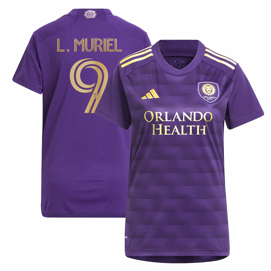 Women's Orlando City SC Luis Muriel adidas Purple 2024 The Wall Kit Replica Player Jersey - ujerseystore