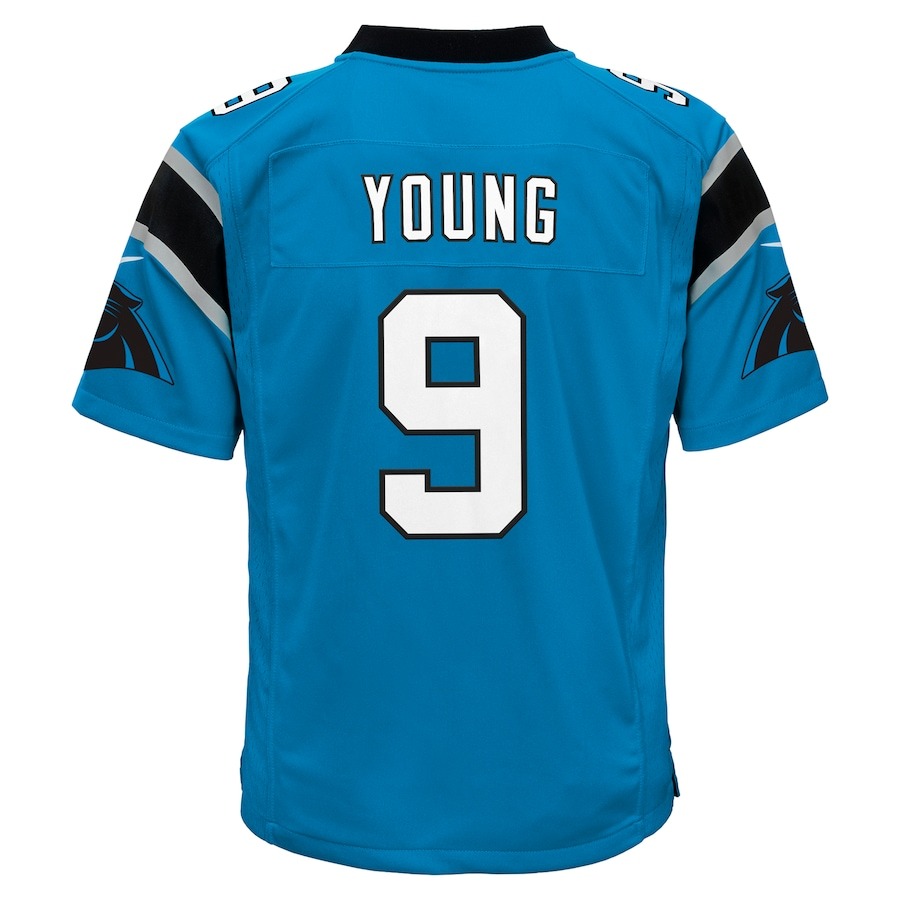 Youth Carolina Panthers Bryce Young Nike Blue Game Jersey - ujerseystore