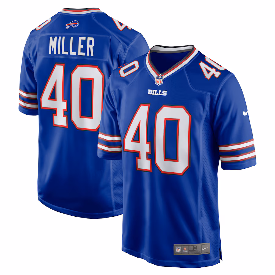 Men's Buffalo Bills Von Miller Nike Royal Player Game Jersey - ujerseystore