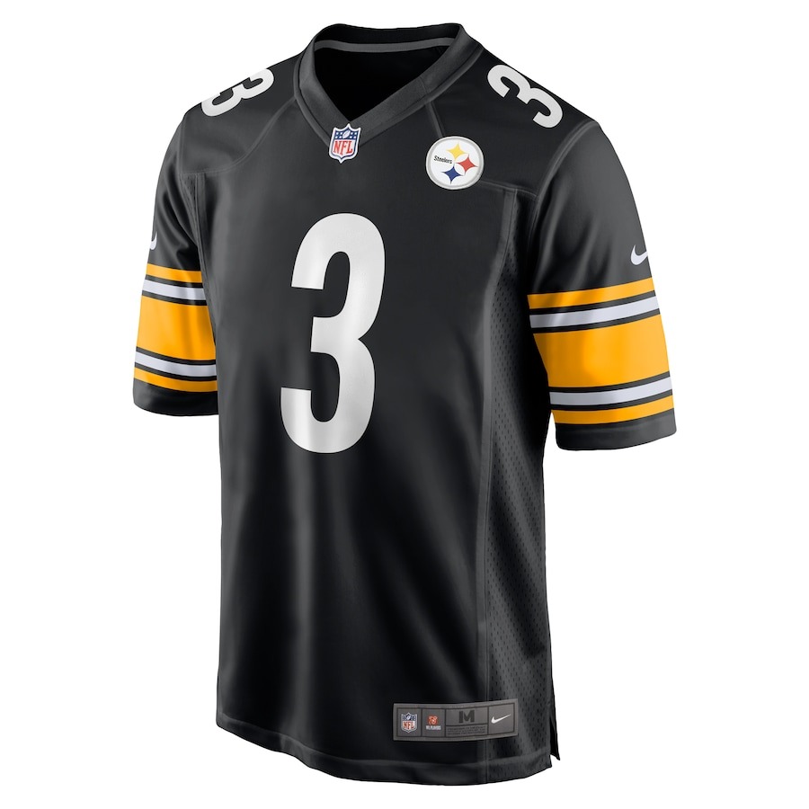 Men's Pittsburgh Steelers Russell Wilson Nike Black  Game Jersey - ujerseystore
