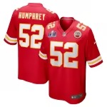 Men's Kansas City Chiefs Creed Humphrey Nike Red Super Bowl LVIII Game Jersey - ujerseystore