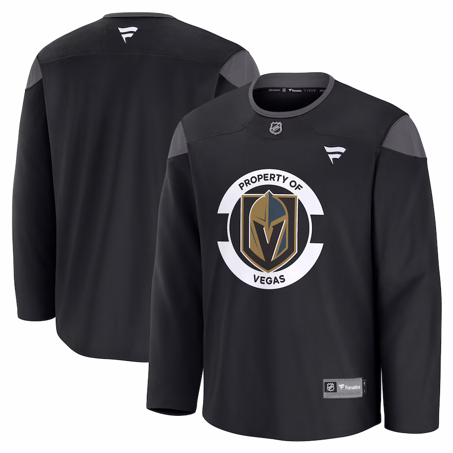 Men's Vegas Golden Knights Fanatics Black Team Practice Jersey - ujerseystore