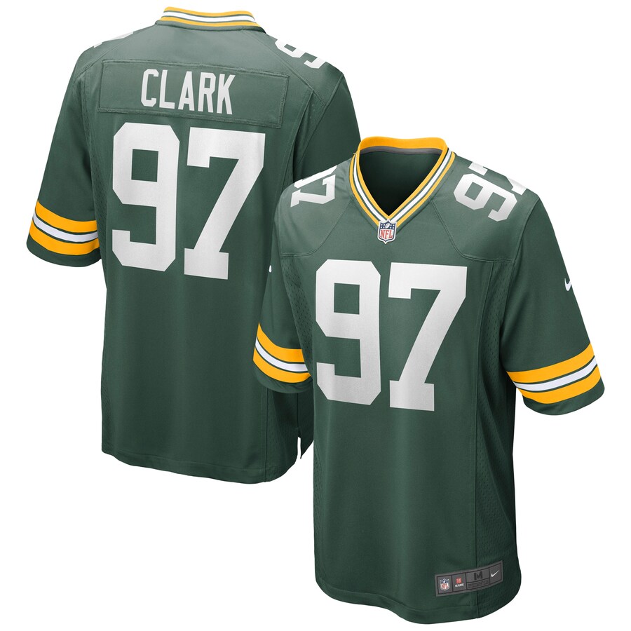 Men's Green Bay Packers Kenny Clark Nike Green Game Jersey - ujerseystore