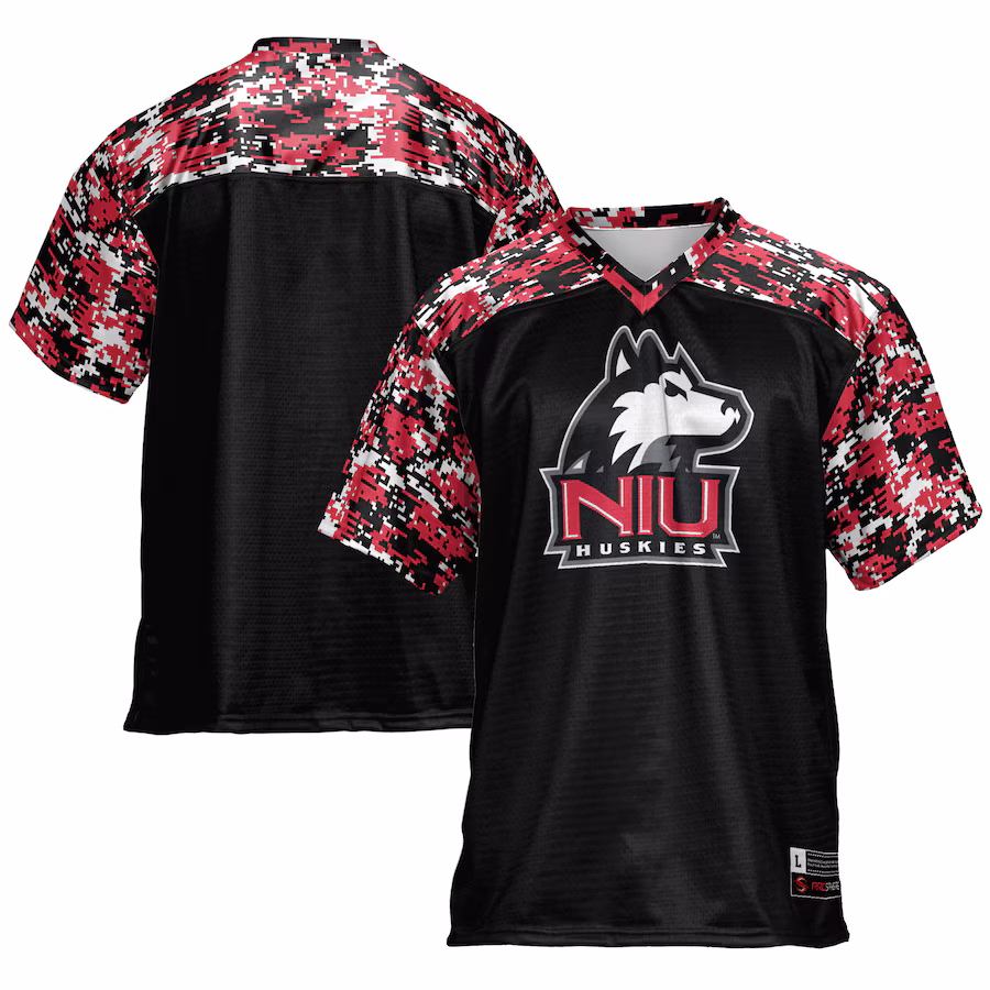 Men's GameDay Greats Black Northern Illinois Huskies Football Jersey - ujerseystore
