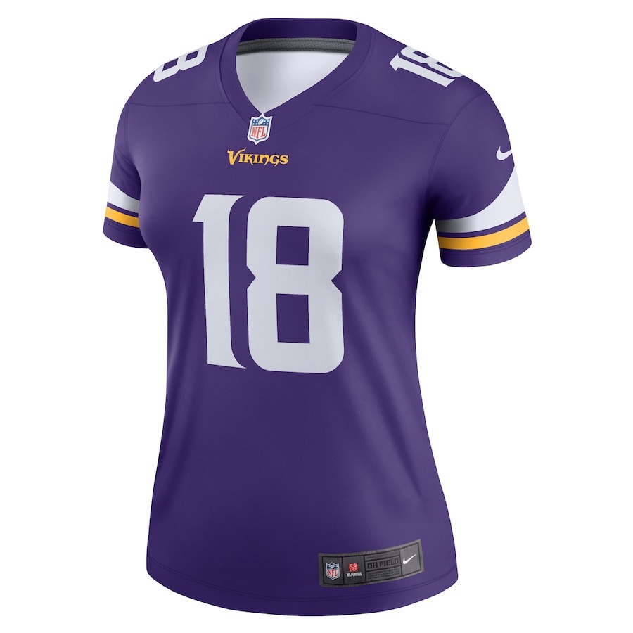 Women's Minnesota Vikings Justin Jefferson Nike Purple Legend Jersey - ujerseystore