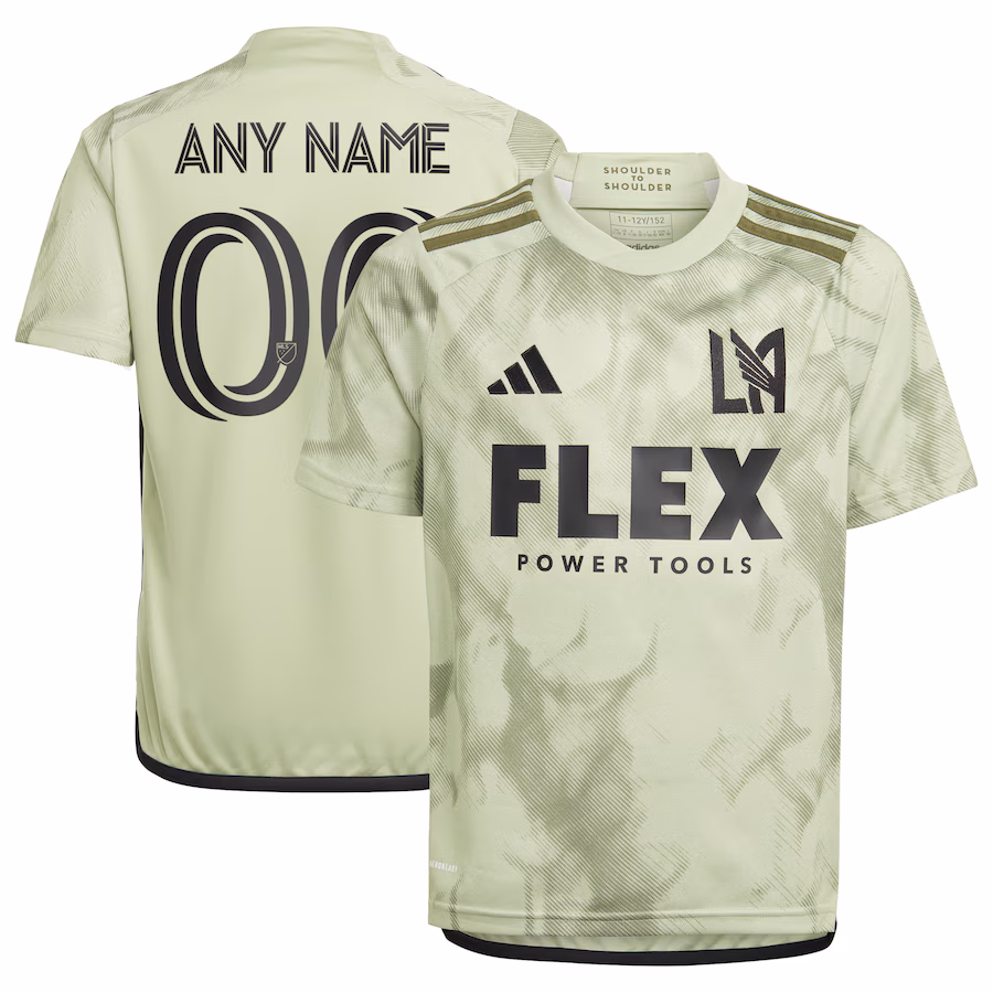 Youth LAFC adidas Green 2023 Smokescreen Replica Custom Jersey - ujerseystore