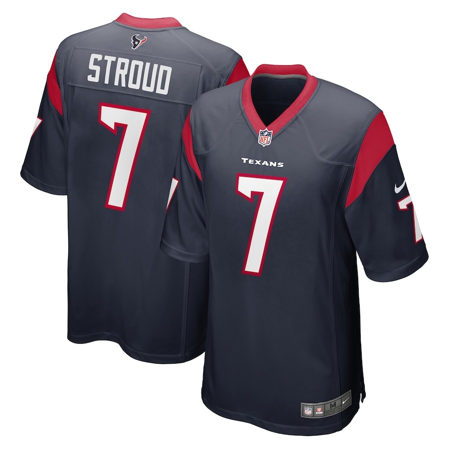 Men's Houston Texans C.J. Stroud Nike Navy 2023 NFL Draft First Round Pick Game Jersey - ujerseystore