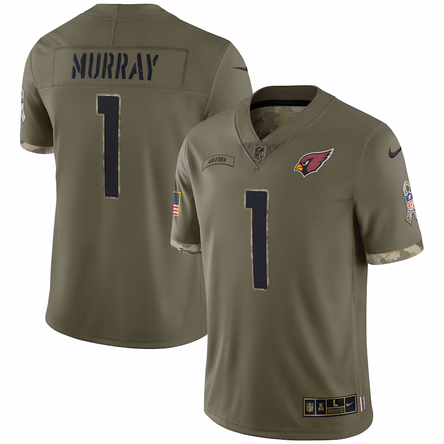 Men's Arizona Cardinals Kyler Murray Nike Olive Salute To Service Limited Jersey - ujerseystore