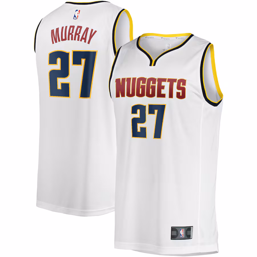 Men's Denver Nuggets Jamal Murray Fanatics White Fast Break Player Jersey - Association Edition - ujerseystore