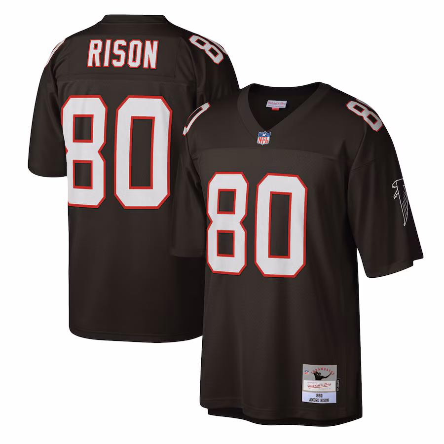 Men's Atlanta Falcons Andre Rison Mitchell & Ness Black Legacy Replica Jersey - ujerseystore