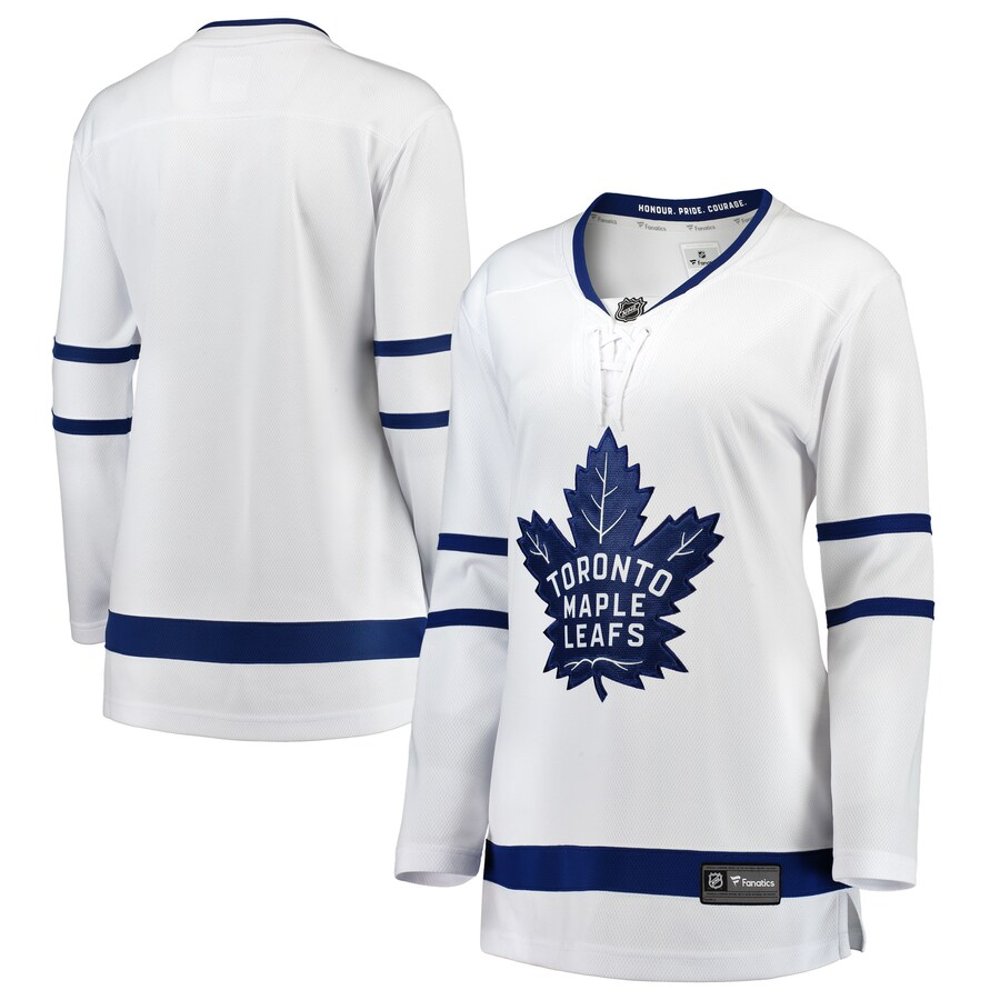 Women's Toronto Maple Leafs Fanatics Branded White Away Breakaway Jersey - ujerseystore