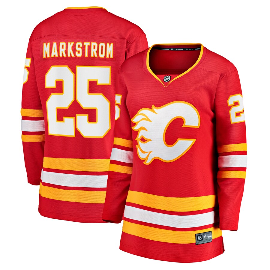 Women's Calgary Flames Jacob Markstrom Fanatics Branded Red Home Breakaway Player Jersey - ujerseystore
