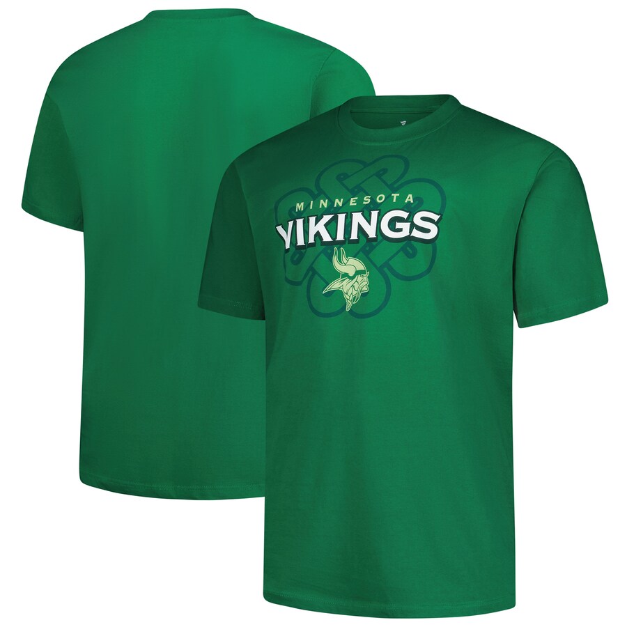 Men's Minnesota Vikings Fanatics Kelly Green Big & Tall Celtic T-Shirt - ujerseystore