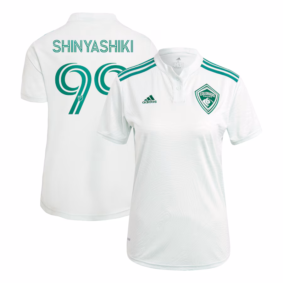 Women's Colorado Rapids Andre Shinyashiki adidas Green 2021 Class Five Replica Player Jersey - ujerseystore