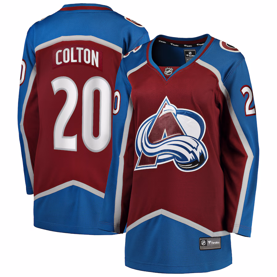 Women's Colorado Avalanche Ross Colton Fanatics Maroon Home Breakaway Player Jersey - ujerseystore