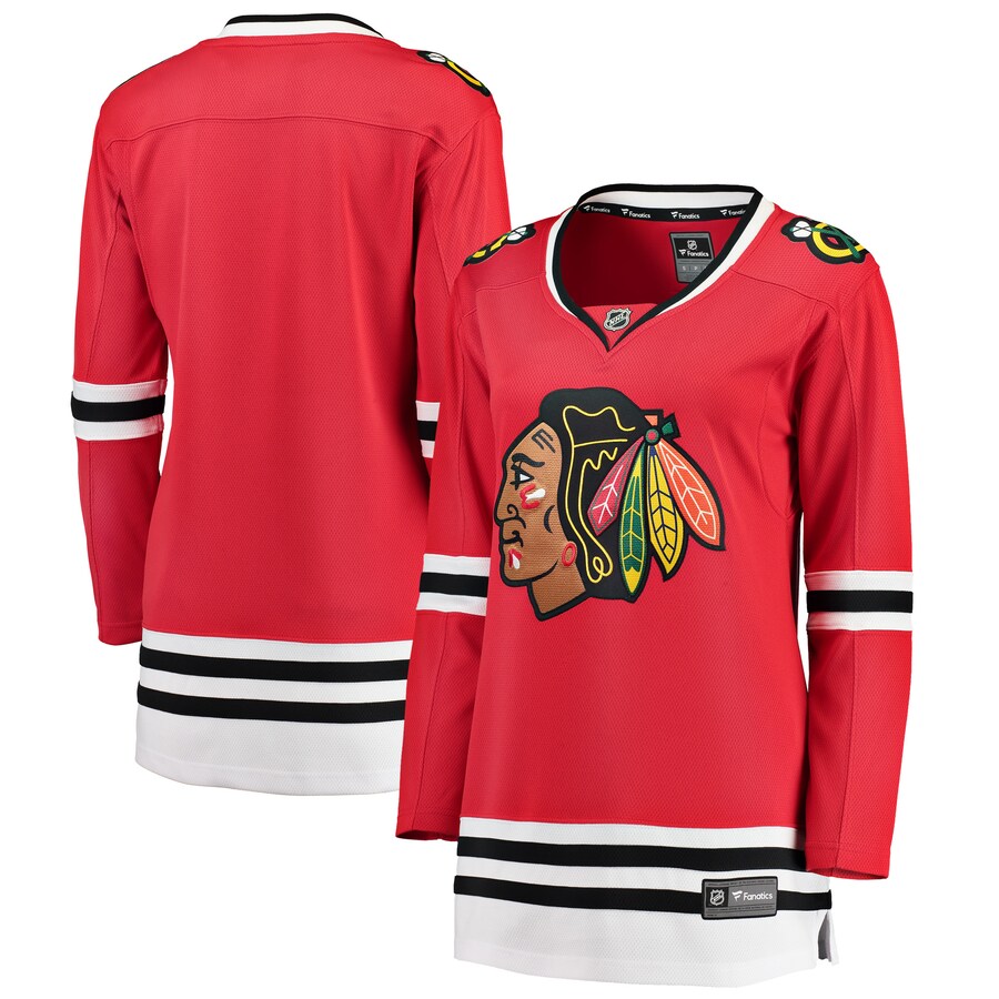 Women's Chicago Blackhawks Fanatics Branded Red Breakaway Home Jersey - ujerseystore