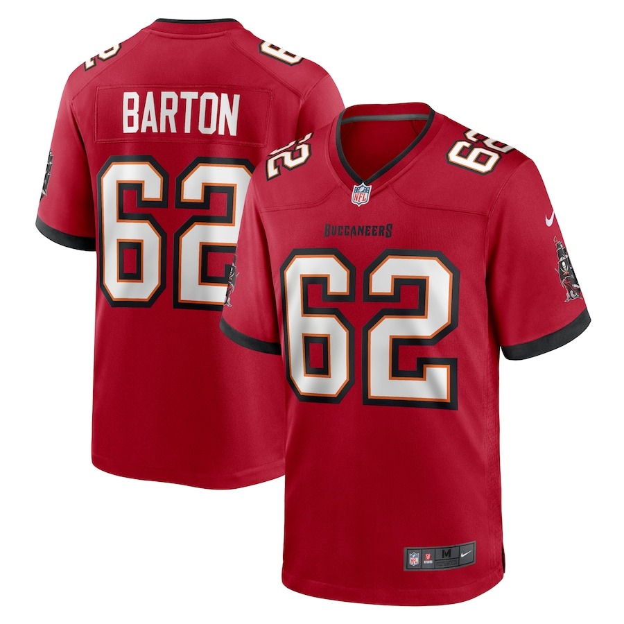 Men's Graham Barton Pick No. 26 Nike Red 2024 NFL Draft First Round Pick Player Game Jersey - ujerseystore