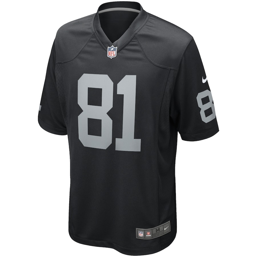 Men's Las Vegas Raiders Tim Brown Nike Black Game Retired Player Jersey - ujerseystore